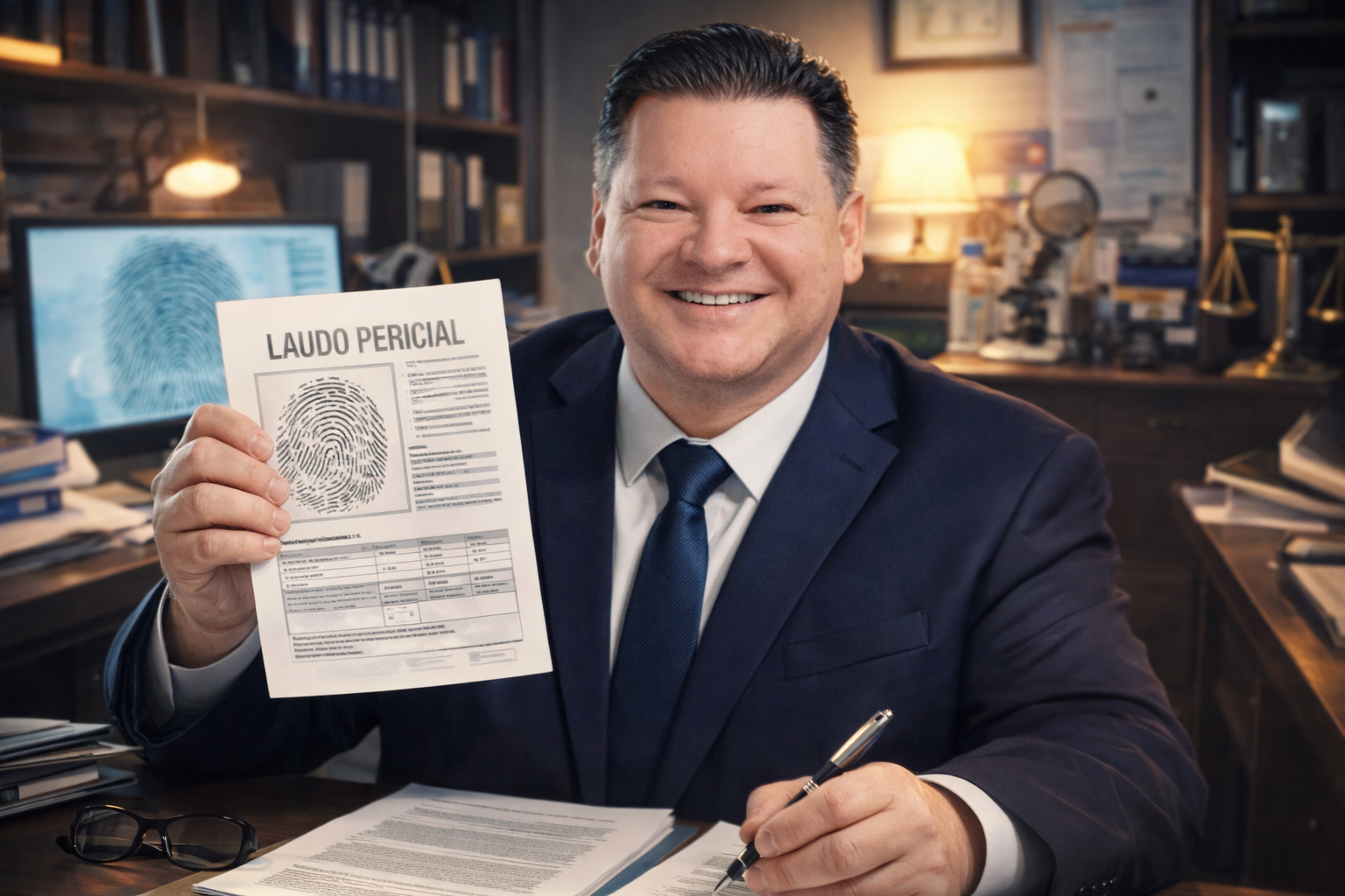 Marcio Varolo em seu escritório